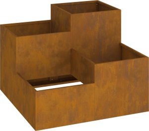 vidaXL Donica Ogrodowa Rdzawa Stal odporna na warunki atmosferyczne 3