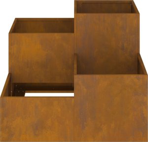 vidaXL Donica Ogrodowa Rdzawa Stal odporna na warunki atmosferyczne 6