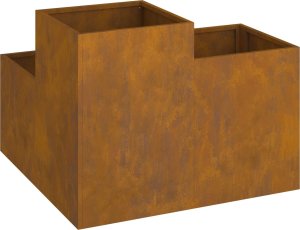 vidaXL Donica Ogrodowa Rdzawa Stal odporna na warunki atmosferyczne 7