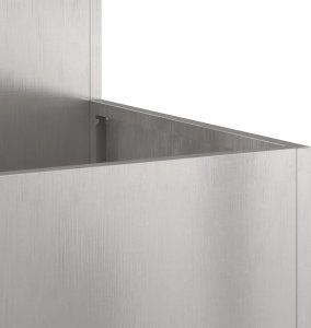 vidaXL Donica ogrodowa Srebrny Stal nierdzewna 80 x 80 x 48 cm Doniczki 9