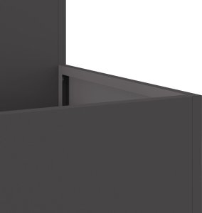 vidaXL Donica ogrodowa Czarna Cold-rolled steel 80 x 80 x 48 cm Donice 9