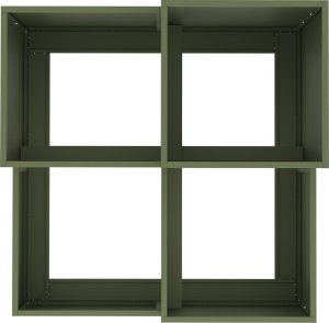 vidaXL Donica ogrodowa Oliwkowa Stal walcowana na zimno 80 x 80 x 60 cm 8