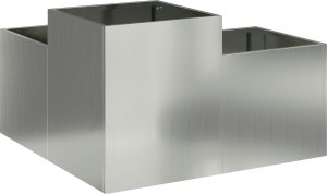 vidaXL Donica ogrodowa Szara Stal ocynkowana 80 x 80 x 48 cm Donice 5