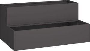 vidaXL Donica ogrodowa Czarna Plastikowa 100 x 60 x 45 cm Donice 3