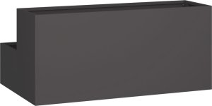 vidaXL Donica ogrodowa Czarna Plastikowa 100 x 60 x 45 cm Donice 5