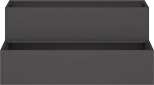 vidaXL Donica ogrodowa Czarna Plastikowa 100 x 60 x 45 cm Donice 6