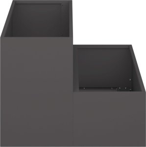 vidaXL Donica ogrodowa Czarna Plastikowa 100 x 60 x 45 cm Donice 7