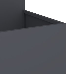 vidaXL Donica ogrodowa Antracytowa Stal zimnowalcowana 80 x 80 x 60 cm 9