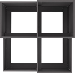 vidaXL Donica Ogrodowa Czarna Stal zimnoprofilowana 80 x 80 x 60 cm 8