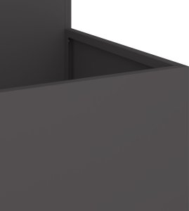 vidaXL Donica Ogrodowa Czarna Stal zimnoprofilowana 80 x 80 x 60 cm 9