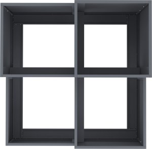 vidaXL Donica Ogrodowa Antracytowa Plastikowa 100 x 100 x 60 cm Donice 8