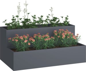 vidaXL Donica ogrodowa Antracyt Plastik 100 x 60 x 45 cm Donice 2