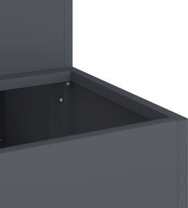 vidaXL Donica ogrodowa Antracyt Plastik 100 x 60 x 45 cm Donice 9