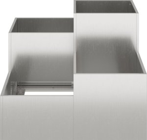 vidaXL Donica Ogrodowa Stal Nierdzewna 100 x 100 x 60 cm 6