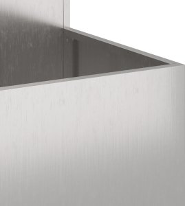 vidaXL Donica Ogrodowa Stal Nierdzewna 100 x 100 x 60 cm 9