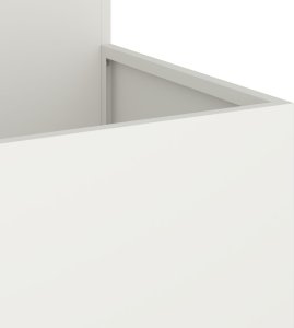 vidaXL Donica ogrodowa Biała Plastik 100 x 100 x 60 cm Donice Donica 9