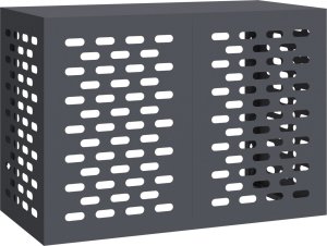 vidaXL vidaXL Antracytowy Stal 100 x 50 x 70 cm Trwały 3