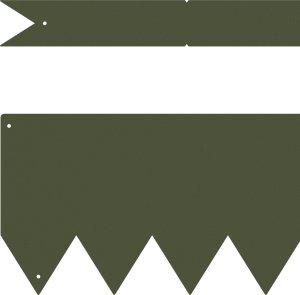 vidaXL Oliwkowy Plastik 100 x 0.5 x 15 cm Trwała budowa 3