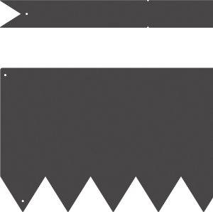 vidaXL Czarny Żelazo 100 x 0,5 x 20 cm Wstawki dekoracyjne 3