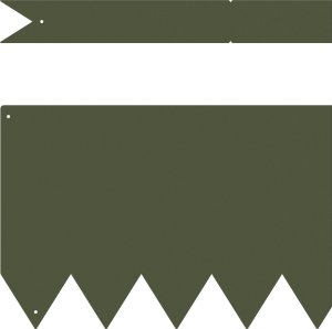 vidaXL Oliwkowy Plastik 100 x 0.5 x 20 cm Obrzeże ogrodowe Prostokątne 3