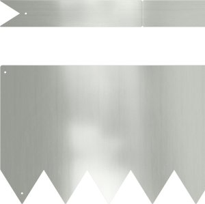 vidaXL Stal ocynkowana 100 x 0.5 x 20 cm Trwałe Obramowanie ogrodu 3