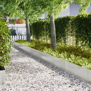 vidaXL Stal nierdzewna 100 x 0.5 x 30 cm Wytrzymały Krawężnik ogrodowy 1