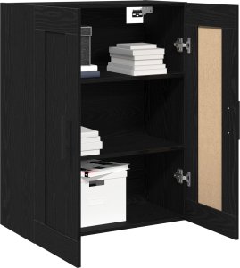 vidaXL Wisząca szafka bufetowa Czarny dąb Średnia 2