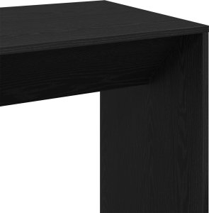vidaXL Stół barowy Czarny dąb Lite drewno dębowe Wysokość: 103,5 cm 9