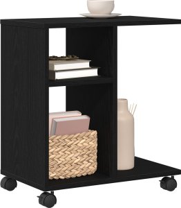 vidaXL Stolik boczny Czarny dąb Kompaktowy Lekki 2