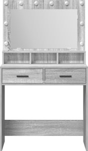 vidaXL Szary Sonoma Drewno inżynieryjne 79 x 41 x 135 cm Przechowywanie 5