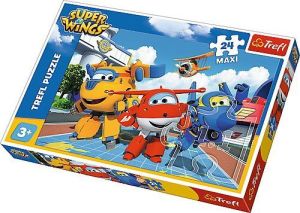 Trefl 24 elementy Maxi, Wesołe samoloty - Super Wings (14252) 1
