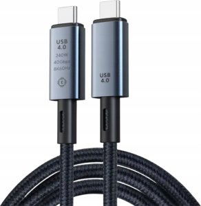 Kabel USB Vega USB-C - USB-C 1 m Czarny (35803) 2