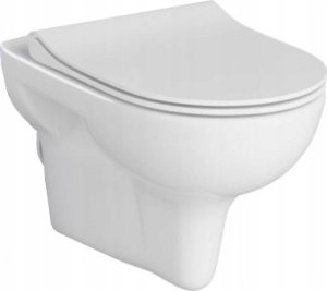 Zestaw podtynkowy Cersanit B622 TECH LINE BASE, miska zawieszana NESO CleanOn, deska duroplastowa wolnoopadająca, przycisk Base Smart chrom błysk (S701-644) 5