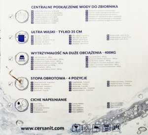 Zestaw podtynkowy Cersanit B622 TECH LINE BASE, miska zawieszana NESO CleanOn, deska duroplastowa wolnoopadająca, przycisk Base Smart chrom błysk (S701-644) 8