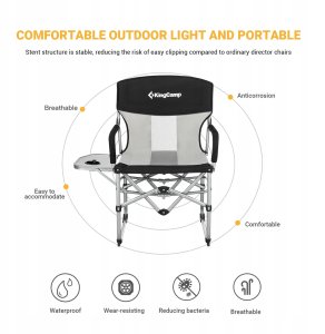 King Camp Krzesło kempingowe składane KING CAMP Director 5
