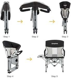 King Camp Krzesło kempingowe składane KING CAMP Director 7