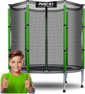 Trampolina ogrodowa Neo-Sport NS-04Z240F z siatką zewnętrzną 4.5 FT 140 cm 2
