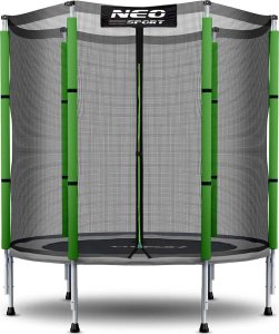 Trampolina ogrodowa Neo-Sport NS-04Z240F z siatką zewnętrzną 4.5 FT 140 cm 1