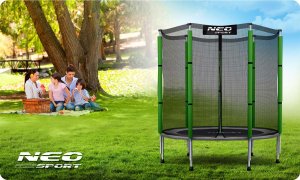 Trampolina ogrodowa Neo-Sport NS-04Z240F z siatką zewnętrzną 4.5 FT 140 cm 7