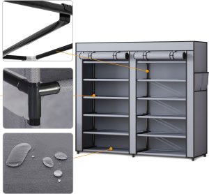 Szafa tekstylna na buty Massido MS-805 grafitowa 4