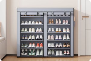 Szafa tekstylna na buty Massido MS-805 grafitowa 5