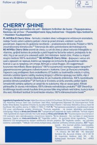 NIVEA CHERRY SHINE Pomadka ochronna do ust wiśniowa koloryzująca 4,8g 2
