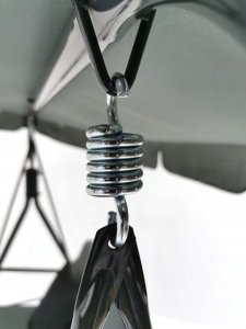 Huśtawka ogrodowa CASPI 3-osobowa ławka bujana szara 3