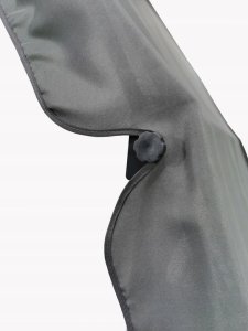 Huśtawka ogrodowa CASPI 3-osobowa ławka bujana szara 4