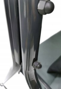 Huśtawka ogrodowa CASPI 3-osobowa ławka bujana szara 6