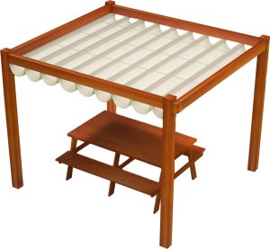 Roleta rzymska pozioma premium Decor 3x5 - Beżowy 2