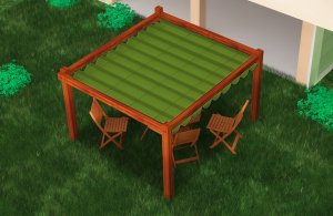 Roleta rzymska pozioma premium Decor 3x5 - Zielony 5