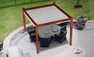 Roleta rzymska pozioma premium Decor 3x4 - Biały 1