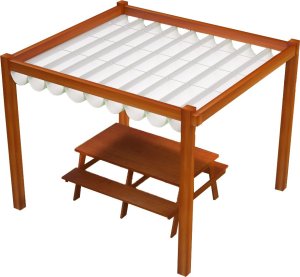 Roleta rzymska pozioma premium Decor 3x4 - Biały 2