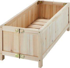 podwyższona grządka Blomster, składana, 30l, w tym folia, 70x30x25cm - brązowy 5